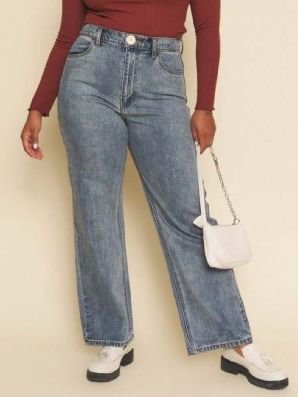 Whimsy + Row Farrah Pant Blue Straight Leg Jeans Size 26